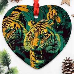 Tiger Ornament (heart)