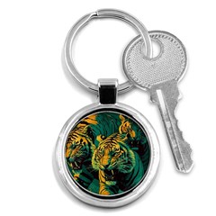 Tiger Key Chain (round) by danenraven