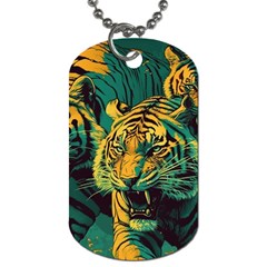 Tiger Dog Tag (one Side) by danenraven