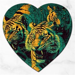 Tiger Jigsaw Puzzle (heart) by danenraven