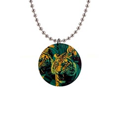 Tiger 1  Button Necklace by danenraven