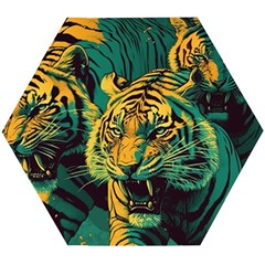 Tiger Wooden Puzzle Hexagon by danenraven