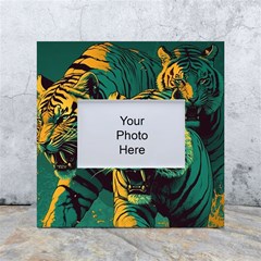 Tiger White Box Photo Frame 4  X 6  by danenraven