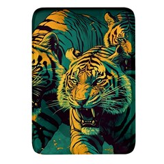 Tiger Rectangular Glass Fridge Magnet (4 Pack) by danenraven