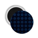 Blue Floral Pattern Geometric Pattern 2.25  Magnets Front