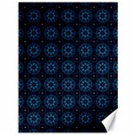 Blue Floral Pattern Geometric Pattern Canvas 36  x 48  35.26 x46.15  Canvas - 1