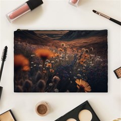 Mountains Flowers Flora Botany Nature Cosmetic Bag (large) by danenraven