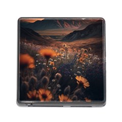 Mountains Flowers Flora Botany Nature Memory Card Reader (square 5 Slot) by danenraven