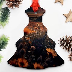 Mountains Flowers Flora Botany Nature Ornament (christmas Tree) 