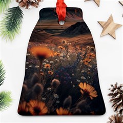 Mountains Flowers Flora Botany Nature Ornament (bell)