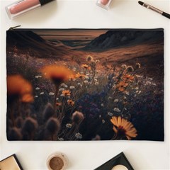 Mountains Flowers Flora Botany Nature Cosmetic Bag (xxxl) by danenraven