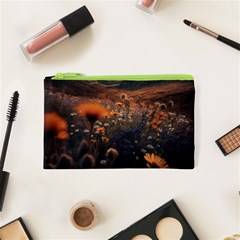 Mountains Flowers Flora Botany Nature Cosmetic Bag (xs) by danenraven