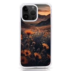 Mountains Flowers Flora Botany Nature Iphone 14 Pro Max Tpu Uv Print Case by danenraven