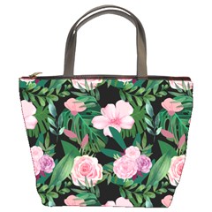 Flower Roses Pattern Floral Nature Bucket Bag by danenraven