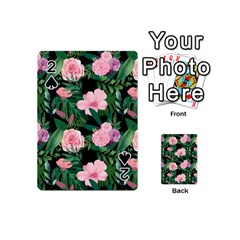 Flower Roses Pattern Floral Nature Playing Cards 54 Designs (mini) by danenraven