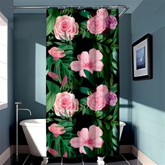 Flower Roses Pattern Floral Nature Shower Curtain 36  X 72  (stall)  by danenraven