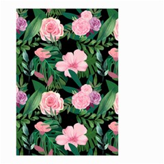 Flower Roses Pattern Floral Nature Small Garden Flag (two Sides) by danenraven