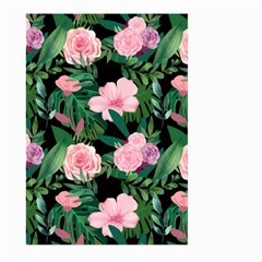 Flower Roses Pattern Floral Nature Large Garden Flag (two Sides) by danenraven