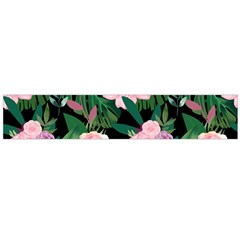 Flower Roses Pattern Floral Nature Large Premium Plush Fleece Scarf 