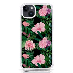 Flower Roses Pattern Floral Nature Iphone 14 Plus Tpu Uv Print Case by danenraven