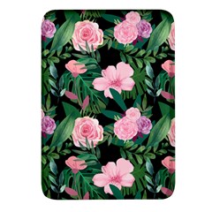 Flower Roses Pattern Floral Nature Rectangular Glass Fridge Magnet (4 Pack) by danenraven