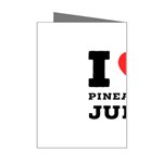 I love pineapple juice Mini Greeting Card Right