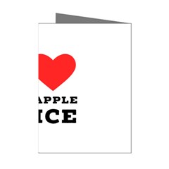 I Love Pineapple Juice Mini Greeting Cards (pkg Of 8) by ilovewhateva