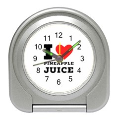 I Love Pineapple Juice Travel Alarm Clock by ilovewhateva