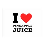 I love pineapple juice Two Sides Premium Plush Fleece Blanket (Mini) 35 x27  Blanket Front