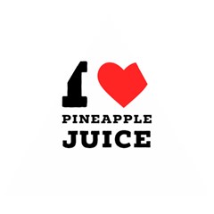 I Love Pineapple Juice Wooden Puzzle Triangle by ilovewhateva