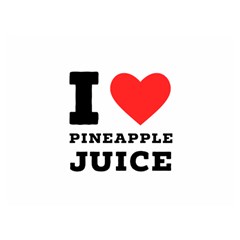 I Love Pineapple Juice Premium Plush Fleece Blanket (extra Small) by ilovewhateva