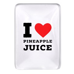 I Love Pineapple Juice Rectangular Glass Fridge Magnet (4 Pack) by ilovewhateva