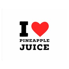 I Love Pineapple Juice Premium Plush Fleece Blanket (medium) by ilovewhateva