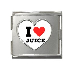 I Love Juice Mega Link Heart Italian Charm (18mm) by ilovewhateva