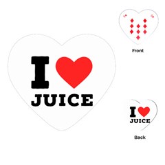 I Love Juice Playing Cards Single Design (heart) by ilovewhateva