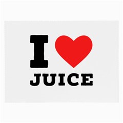 I Love Juice Large Glasses Cloth by ilovewhateva