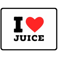 I Love Juice Fleece Blanket (large) by ilovewhateva