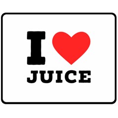 I Love Juice Two Sides Fleece Blanket (medium) by ilovewhateva