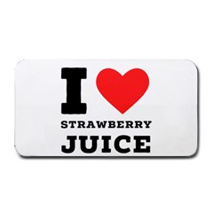 I Love Strawberry Juice Medium Bar Mat by ilovewhateva