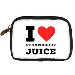 I Love Strawberry Juice Digital Camera Leather Case by ilovewhateva