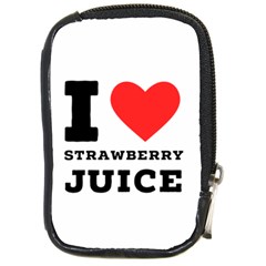 I Love Strawberry Juice Compact Camera Leather Case by ilovewhateva