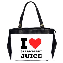 I Love Strawberry Juice Oversize Office Handbag (2 Sides) by ilovewhateva