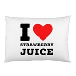 I love strawberry juice Pillow Case (Two Sides) Back