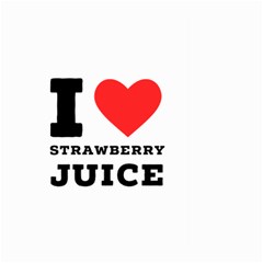 I Love Strawberry Juice Large Garden Flag (two Sides) by ilovewhateva