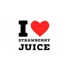 I Love Strawberry Juice Satin Wrap 35  X 70  by ilovewhateva