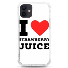 I Love Strawberry Juice Iphone 12 Mini Tpu Uv Print Case	 by ilovewhateva