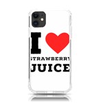 I love strawberry juice iPhone 11 TPU UV Print Case Front