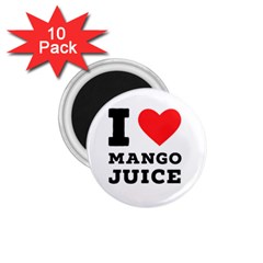 I Love Mango Juice  1 75  Magnets (10 Pack)  by ilovewhateva