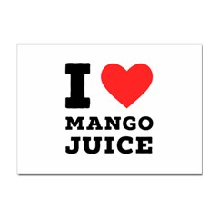 I Love Mango Juice  Sticker A4 (10 Pack) by ilovewhateva