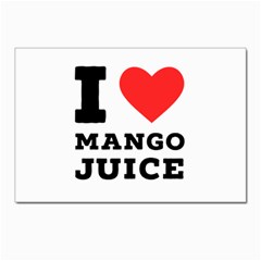 I Love Mango Juice  Postcard 4 x 6  (pkg Of 10) by ilovewhateva